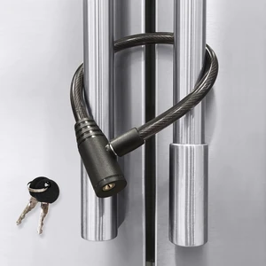 Child-Proof Refrigerator Lock for Kids & Adults - Lock for French Door Fridge and Cabinet (Regular, Black - 1 Pack) Child-Proof Refrigerator Lock for Kids & Adults - Lock for French Door Fridge and Cabinet (Regular, Black - 1 Pack)