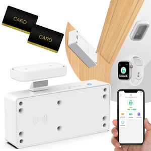 Smart Cabinet Lock, Hidden RFID Keyless Electronic Bluetooth Drawer Locks, Baby Proofing Child Safety Cabinet Locks for Liquor Cabinet Locker Drawer Cupboard Desk Dresser Adults