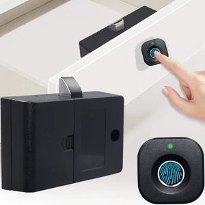 Fingerprint Cabinet Lock, Smart Biometric, Fit for Keyless Hidden File Drawer Wardrobe, Child Safety Electric Fingerprint Lock, DIY Wooden Furniture Privacy for Home Office Fingerprint Cabinet Lock, Smart Biometric, Fit for Keyless Hidden File Drawer Wardrobe, Child Safety Electric Fingerprint Lock, DIY Wooden Furniture Privacy for Home Office