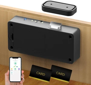 Smart Cabinet Lock, Baby Proofing Child Proof Hidden Drawer Locks | Hidden No Drill Adhesive Keyless RFID Bluetooth App Cabinet Locks for Adults File Kitchen Cupboard Liquor Closet - Black Smart Cabinet Lock, Baby Proofing Child Proof Hidden Drawer Locks | Hidden No Drill Adhesive Keyless RFID Bluetooth App Cabinet Locks for Adults File Kitchen Cupboard Liquor Closet - Black