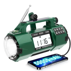 Emergency NOAA Weather Alert Radio, 5000mAh AM/FM Portable Radio | Hand Crank & AC Power, Replaceable Battery, Flashlight, SOS Alarm, Clock & Headphone Jack for Power Outage Hurricane Camping Emergency NOAA Weather Alert Radio, 5000mAh AM/FM Portable Radio | Hand Crank & AC Power, Replaceable Battery, Flashlight, SOS Alarm, Clock & Headphone Jack for Power Outage Hurricane Camping