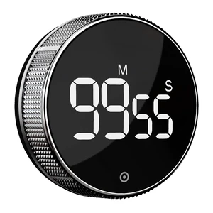 Kitchen Timer with LED Digital Display Smart Efficana for Home Classroom Gym Office, Volume and Brightness Adjustable Productivity Timer (Silvery) Kitchen Timer with LED Digital Display Smart Efficana for Home Classroom Gym Office, Volume and Brightness Adjustable Productivity Timer (Silvery)