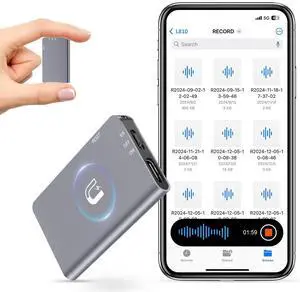64GB Magnetic Digital Voice Recorder - 40 Hours Continuous Recording Device Voice Activated Recorder with AI-Intelligent Triple Noise Reduction - Audio Recorder Device for Lectures Meetings Interviews 64GB Magnetic Digital Voice Recorder - 40 Hours Continuous Recording Device Voice Activated Recorder with AI-Intelligent Triple Noise Reduction - Audio Recorder Device for Lectures Meetings Interviews