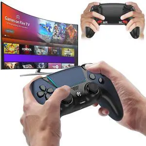 Upgraded for Luna Controller with Back Paddles,Turbo,Wireless Fire TV Game Controllers for PC,GeForce NOW,Firestick,Replacement for Luna Gamepad with ALPS Joystick,No Drift Stick, Blue Upgraded for Luna Controller with Back Paddles,Turbo,Wireless Fire TV Game Controllers for PC,GeForce NOW,Firestick,Replacement for Luna Gamepad with ALPS Joystick,No Drift Stick, Blue