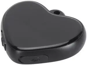 Heart Pendant Digital Voice Recorder, Mini Noise Reduction Voice Activative Recorder with Up to 100h Storage Memory, Pocket Portable Recording Devices for Classroom, Conference Heart Pendant Digital Voice Recorder, Mini Noise Reduction Voice Activative Recorder with Up to 100h Storage Memory, Pocket Portable Recording Devices for Classroom, Conference