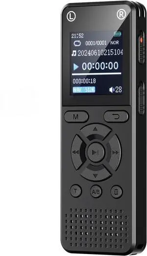 160GB Digital Voice Recorder, Portable Audio Recorder with Built-in Speaker, Voice Activated, WAV, A/B Repeat & Password Protection Ideal for Meetings, Lectures & Interviews 160GB Digital Voice Recorder, Portable Audio Recorder with Built-in Speaker, Voice Activated, WAV, A/B Repeat & Password Protection Ideal for Meetings, Lectures & Interviews