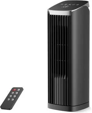 Fan for Bedroom, 13" Tower Fan with Remote, 4 Modes 4 Speeds Max 24ft/s, 70° Oscillating Desk Fan, 12H Timer Portable Fans, Cooling Fans for Office, Home Black Fan for Bedroom, 13" Tower Fan with Remote, 4 Modes 4 Speeds Max 24ft/s, 70° Oscillating Desk Fan, 12H Timer Portable Fans, Cooling Fans for Office, Home Black
