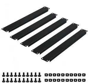 5 Pack of 1U Blank Panel - Metal Rack Mount Filler Panel for 19in Server Rack Cabinet or Enclosure (1U Blank Panel) 5 Pack of 1U Blank Panel - Metal Rack Mount Filler Panel for 19in Server Rack Cabinet or Enclosure (1U Blank Panel)