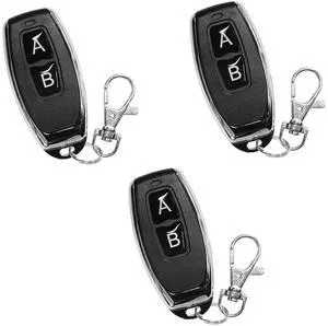 433MHz 2-Button Remote 3-Pack - EV1527 Fixed Code, Momentary/Latching/Toggle, for QIACHIP Receivers, Non-Clonable 433MHz 2-Button Remote 3-Pack - EV1527 Fixed Code, Momentary/Latching/Toggle, for QIACHIP Receivers, Non-Clonable