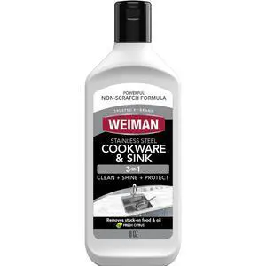 Weiman Stainless Steel Sink and Pots & Pans Cleaner and Polish Weiman Stainless Steel Sink and Pots & Pans Cleaner and Polish