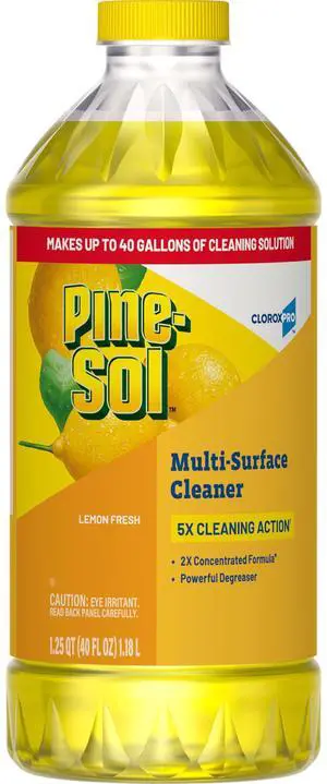 CloroxPro Pine-Sol Multi-Surface Cleaner, All Purpose Cleaner, Lemon Fresh, 40 Fluid Ounces (Package May Vary) CloroxPro Pine-Sol Multi-Surface Cleaner, All Purpose Cleaner, Lemon Fresh, 40 Fluid Ounces (Package May Vary)