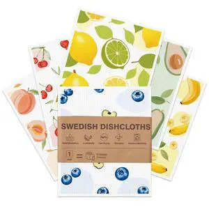 Aitoper Swedish Dishcloths for Kitchen, 6 Pack, Reusable Paper Towels Washable, Super Absorbent Dish Drying Rags, Fast Dry Non-Scratch Cloths for Washing Dishes, Biodegradable Aitoper Swedish Dishcloths for Kitchen, 6 Pack, Reusable Paper Towels Washable, Super Absorbent Dish Drying Rags, Fast Dry Non-Scratch Cloths for Washing Dishes, Biodegradable