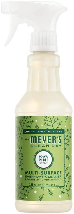 MRS. MEYER'S CLEAN DAY Multi-Surface Everyday Cleaner, Iowa Pine Scent, 16 Fl Oz Bottle MRS. MEYER'S CLEAN DAY Multi-Surface Everyday Cleaner, Iowa Pine Scent, 16 Fl Oz Bottle