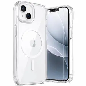 LUNOVATE Magnetic Shockproof for iPhone 14/13 Case Clear, Protective Cover Anti Yellow Transparent Phone Case with 2 Screen Protector for iPhone 14 / iPhone 13 - Clear LUNOVATE Magnetic Shockproof for iPhone 14/13 Case Clear, Protective Cover Anti Yellow Transparent Phone Case with 2 Screen Protector for iPhone 14 / iPhone 13 - Clear