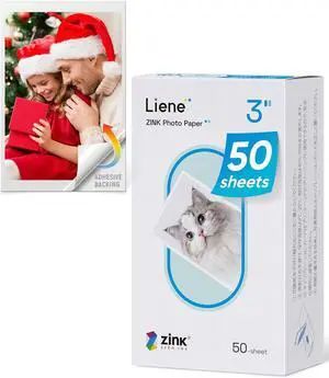 Liene Zink Pearl K100 Photo Paper 2x3 50 Sheets, Premium Photo Printer Paper w/Adhesive Back, Waterproof, Smudge Proof, Tear Proof, Instant Photo Paper Compatible w/Liene 2x3 Photo Printer Scrapbook Liene Zink Pearl K100 Photo Paper 2x3 50 Sheets, Premium Photo Printer Paper w/Adhesive Back, Waterproof, Smudge Proof, Tear Proof, Instant Photo Paper Compatible w/Liene 2x3 Photo Printer Scrapbook
