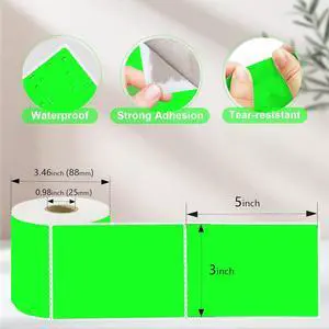 1200PCS/4 Roll 3 X 5 Inch Printable Rectangle Color Coding Labels, Adhesive Color Coding Stickers for Bar-Codes, Address, Small Business Labeling, Inventory (Multiple Colors) 1200PCS/4 Roll 3 X 5 Inch Printable Rectangle Color Coding Labels, Adhesive Color Coding Stickers for Bar-Codes, Address, Small Business Labeling, Inventory (Multiple Colors)