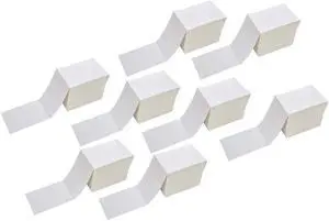 Immuson Fanfold 4 x 6 Direct Thermal Shipping Labels with Perforations, 8000 Labels, 1000 Labels/Stack, Permanent Adhesive, White Mailing Labels for Zebra Thermal Printer 8 Stacks Immuson Fanfold 4 x 6 Direct Thermal Shipping Labels with Perforations, 8000 Labels, 1000 Labels/Stack, Permanent Adhesive, White Mailing Labels for Zebra Thermal Printer 8 Stacks