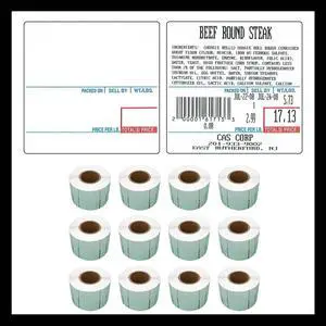 Labels LST-8020 Thermal 12 Rolls - 6000 Labels Printer Printing Scale Compatible with CAS LP-1000 CL-5000 CL-5500 CL-7200, Easy Weigh LS-100, VisionTech DLP-300 (12 Rolls, 8020) Labels LST-8020 Thermal 12 Rolls - 6000 Labels Printer Printing Scale Compatible with CAS LP-1000 CL-5000 CL-5500 CL-7200, Easy Weigh LS-100, VisionTech DLP-300 (12 Rolls, 8020)