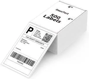 OausTect 4x6 Shipping Labels, 1000 Count, Direct Thermal, Commercial Grade, Perforated Postage Mailing Labels, Compatible With Rollo Zebra Thermal Printer OausTect 4x6 Shipping Labels, 1000 Count, Direct Thermal, Commercial Grade, Perforated Postage Mailing Labels, Compatible With Rollo Zebra Thermal Printer