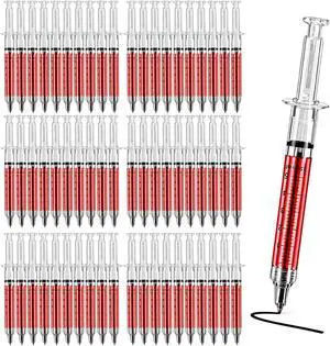 Ballpoint Pens, 60-Pack Bulk Writing Pens for Office Use Syringe-Style Medical Design, Black Ink Ballpoint Pens, 60-Pack Bulk Writing Pens for Office Use Syringe-Style Medical Design, Black Ink