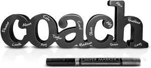 ChalkTalkSPORTS Coach Gift - Autograph Ready Coach Wood Word Sign with Pen - Handcrafted Ready to Sign Team Gift ChalkTalkSPORTS Coach Gift - Autograph Ready Coach Wood Word Sign with Pen - Handcrafted Ready to Sign Team Gift