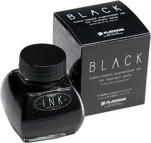 Platinum Fountain Pen Ink Bottle 60ml Black Platinum Fountain Pen Ink Bottle 60ml Black