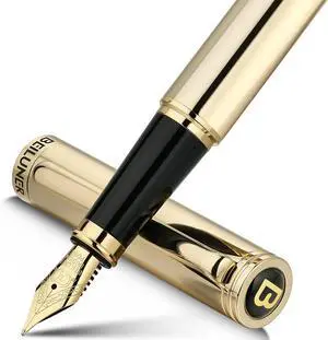 BEILUNER Gold Fountain Pen,Stunning Luxury Pens with 24K Gold Finish, Gorgeous 24K Gilded Nib(Medium), Fancy Pen Gift Set for Men&Women -Ink Converter-Elegant,Office,Nice Pen for Writing BEILUNER Gold Fountain Pen,Stunning Luxury Pens with 24K Gold Finish, Gorgeous 24K Gilded Nib(Medium), Fancy Pen Gift Set for Men&Women -Ink Converter-Elegant,Office,Nice Pen for Writing