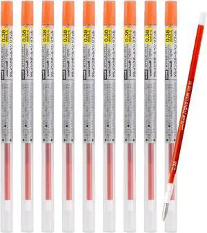 Mitsubishi Pencil Ballpoint Pen Refill, Style Fit Signo 0.38, Mandarin Orange, 10 Count UMR1093838 Mitsubishi Pencil Ballpoint Pen Refill, Style Fit Signo 0.38, Mandarin Orange, 10 Count UMR1093838