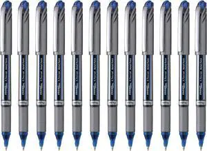 Pentel Energel Plus Roller Ball Pen (Medium) - Blue (Pack of 12) Pentel Energel Plus Roller Ball Pen (Medium) - Blue (Pack of 12)