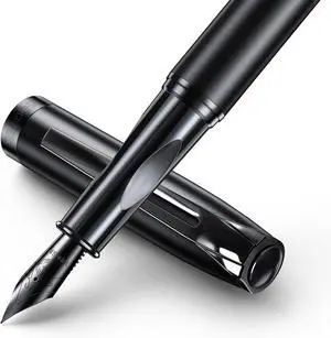 samurai Fountain Pen Set,Hand Polished Medium Nib,Calligraphy Nib(Bent Nib),Includes 8 Ink Cartridges,Ink Refill Converter*2 And Gift Box,Best Pen Gift Set for Men & WomenBlack samurai Fountain Pen Set,Hand Polished Medium Nib,Calligraphy Nib(Bent Nib),Includes 8 Ink Cartridges,Ink Refill Converter*2 And Gift Box,Best Pen Gift Set for Men & WomenBlack