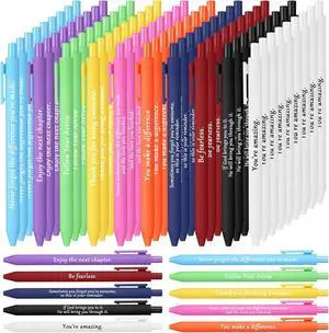 Teling 100 Pcs Inspirational Pens in Bulk Motivational Ballpoint Pens Bulk with Funny Sayings Quotes Positive Thank You Gifts for Adults Employees Coworkers Team Staff(Classic Colors,Classic Style) Teling 100 Pcs Inspirational Pens in Bulk Motivational Ballpoint Pens Bulk with Funny Sayings Quotes Positive Thank You Gifts for Adults Employees Coworkers Team Staff(Classic Colors,Classic Style)