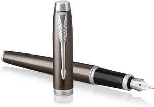 PARKER IM Fountain Pen, Dark Espresso, Fine Nib with Blue Ink Refill (1931650) PARKER IM Fountain Pen, Dark Espresso, Fine Nib with Blue Ink Refill (1931650)