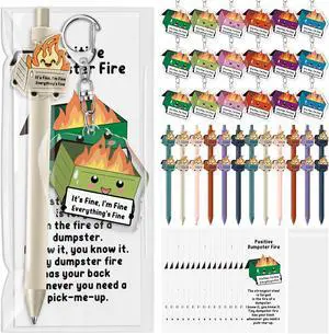 Sayglossy 36 Sets CNA Week Gifts Dumpster Fire Response Team Funny Ballpoint Pens Acrylic Keychains Bookmarks EMS Week Gifts for Volunteer Nurse Teacher Office Employee Team Graduation Sayglossy 36 Sets CNA Week Gifts Dumpster Fire Response Team Funny Ballpoint Pens Acrylic Keychains Bookmarks EMS Week Gifts for Volunteer Nurse Teacher Office Employee Team Graduation