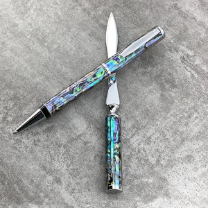 LACHIEVA LUX Luxury Abalone Shell Ballpoint Pen & Letter Opener Set, Elegant Gift for Men & Women, Great for Christmas and Special Occasions LACHIEVA LUX Luxury Abalone Shell Ballpoint Pen & Letter Opener Set, Elegant Gift for Men & Women, Great for Christmas and Special Occasions