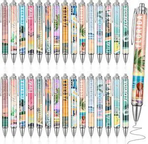 Sayglossy 30 Pcs Florida Travel Ballpoint Pens Florida Souvenirs Gifts American Travel Pen Bulk Retractable USA Souvenirs for Office Supplies Traveler Gifts Sayglossy 30 Pcs Florida Travel Ballpoint Pens Florida Souvenirs Gifts American Travel Pen Bulk Retractable USA Souvenirs for Office Supplies Traveler Gifts
