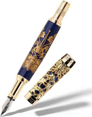 ARTEX Luxury Fountain Pen - Museum Art Collections - Crafting Timeless Beauty - the Best Gift & Office Desk Decor, German SCHMIDT Fine Nib, Solid Metal ARTEX Luxury Fountain Pen - Museum Art Collections - Crafting Timeless Beauty - the Best Gift & Office Desk Decor, German SCHMIDT Fine Nib, Solid Metal