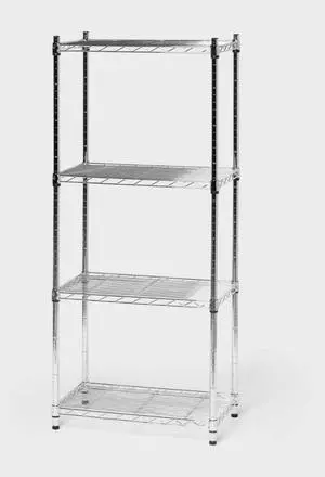 4 Tier Wire Shelving Chrome 4 Tier Wire Shelving Chrome
