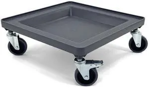 Dolly for Dish Rack and Glass Rack | 2 Wheel Lock 4" | 250 lbs. max Capacity | Gray Dolly for Dish Rack and Glass Rack | 2 Wheel Lock 4" | 250 lbs. max Capacity | Gray