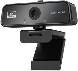 Basic 4K Autofocus Webcam, 90° Wide Angle Computer Camera with Adjustable Monitor Clip, Built-in Mic & Plug and Play for Windows Mac, Perfect for Zoom Meetings & Remote Work Basic 4K Autofocus Webcam, 90° Wide Angle Computer Camera with Adjustable Monitor Clip, Built-in Mic & Plug and Play for Windows Mac, Perfect for Zoom Meetings & Remote Work