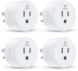 Smart Plug, WiFi Outlet Works with Alexa & Google Home, Smart Home Socket with Remote Control & Timer Function, 2.4GHz WiFi Only, 4 Packs Smart Plug, WiFi Outlet Works with Alexa & Google Home, Smart Home Socket with Remote Control & Timer Function, 2.4GHz WiFi Only, 4 Packs
