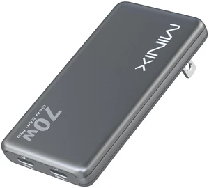 MINIX 70W Flat USB C Wall Charger, Slim Foldable Dual Type C GaN Plug | Fast Charging Block for iPhone 17 16 15 Pro Max, MacBook Air, iPad Pro, Galaxy S25 S24, Pixel 10, Steam Deck MINIX 70W Flat USB C Wall Charger, Slim Foldable Dual Type C GaN Plug | Fast Charging Block for iPhone 17 16 15 Pro Max, MacBook Air, iPad Pro, Galaxy S25 S24, Pixel 10, Steam Deck