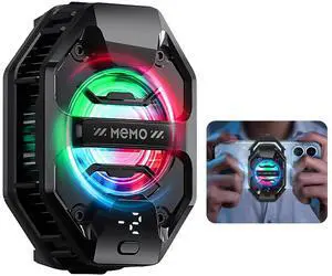 Phone Cooler for Gaming, 27W iPhone Cooling Fan with RGB LED Semiconductor Heatsink Cooling Case Enfriador para Celular, for iPhone/Android Phone Gaming, Live Streaming, AI Smartphone Temperature Phone Cooler for Gaming, 27W iPhone Cooling Fan with RGB LED Semiconductor Heatsink Cooling Case Enfriador para Celular, for iPhone/Android Phone Gaming, Live Streaming, AI Smartphone Temperature