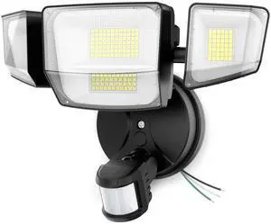 90W 10000LM LED Motion Sensor Outdoor Lights, 4-Head Dusk to Dawn Outdoor Lighting, Hardwired Flood Lights, IP66 Waterproof 6500K Security Floodlight for Outside (Black) 90W 10000LM LED Motion Sensor Outdoor Lights, 4-Head Dusk to Dawn Outdoor Lighting, Hardwired Flood Lights, IP66 Waterproof 6500K Security Floodlight for Outside (Black)