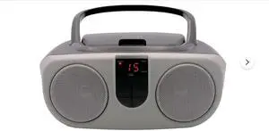 Sylvania SRCD243 Portable CD Player with AM/FM Radio, Boombox (Silver) Sylvania SRCD243 Portable CD Player with AM/FM Radio, Boombox (Silver)