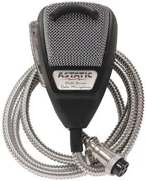 (302-10001SE) 636LSE 4-Pin Noise Canceling CB Microphone,XLR, Silver (302-10001SE) 636LSE 4-Pin Noise Canceling CB Microphone,XLR, Silver