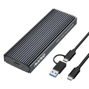 M.2 NVMe SATA SSD Enclosure, 10Gbps USB 3.1 Gen2 with UASP Trim, Tool-Free PCIe NVMe NGFF SATA SSD Reader, Supports 2230/2242/2260/2280 M/B+M Key Up to 8TB M.2 NVMe SATA SSD Enclosure, 10Gbps USB 3.1 Gen2 with UASP Trim, Tool-Free PCIe NVMe NGFF SATA SSD Reader, Supports 2230/2242/2260/2280 M/B+M Key Up to 8TB