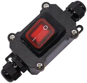 IP67 Waterproof Inline Cord Switch ON/OFF 20A 250V/16A 125V Red LED Inline Power lamp Switch Outdoor Switch IP67 Waterproof Inline Cord Switch ON/OFF 20A 250V/16A 125V Red LED Inline Power lamp Switch Outdoor Switch