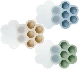 3 Pack Baby Food Freezer Tray with Lids, Silicone Baby Food Storage Container for Homemade Baby Food, Purees, Breastmilk (Blue/Green/Carnation) 3 Pack Baby Food Freezer Tray with Lids, Silicone Baby Food Storage Container for Homemade Baby Food, Purees, Breastmilk (Blue/Green/Carnation)