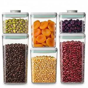 Pop Airtight Food Storage Containers Set with Lids, 6 Pcs Stackable One Button Opening Food Containers Kitchen Pantry Organization and Storage, BPA Free Stackable Cereal Container (0.5, 1.2, 1.8qt)*2 Pop Airtight Food Storage Containers Set with Lids, 6 Pcs Stackable One Button Opening Food Containers Kitchen Pantry Organization and Storage, BPA Free Stackable Cereal Container (0.5, 1.2, 1.8qt)*2