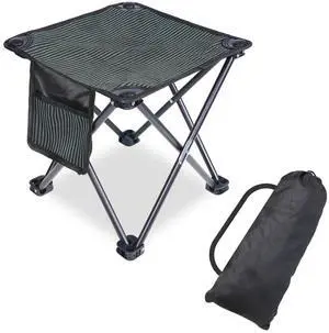 Camping Stool Portable, 13.7 Inch Folding Stool for Outdoor Gardening, Fishing, BBQ, Hiking with Carry Bag(400 LBS Capacity) Camping Stool Portable, 13.7 Inch Folding Stool for Outdoor Gardening, Fishing, BBQ, Hiking with Carry Bag(400 LBS Capacity)